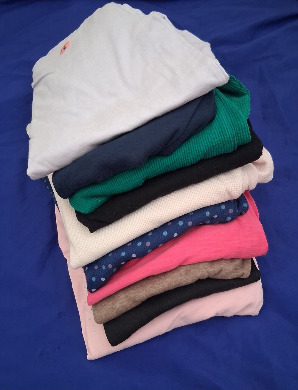 Bundle Of 10 Women's Long Sleeve Tee Mixed Colors & Brands Size S/M